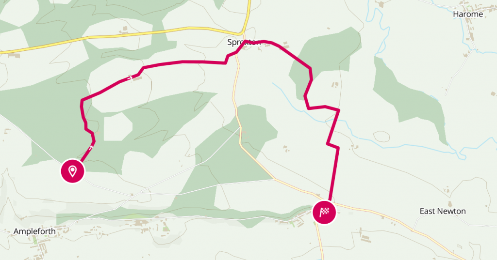 Map of the walk's route.