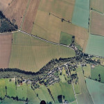 Oswaldkirk from the air 1980s (wide view)
