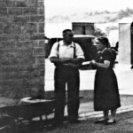 Ike White's garage, 1955