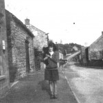 Nancy Gatenby outside the post office c.1928.