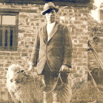 Sid Pickering at Manor Farm with sheep