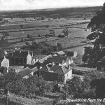 View from the Hag showing the estate yard