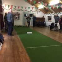 Indoor carpet bowls takes place once a week over the winter season. Indoor bowls at Oswaldkirk village hall
